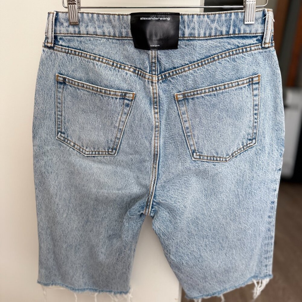 Alexander Wang Distressed Denim Shorts - Picture 4 of 8